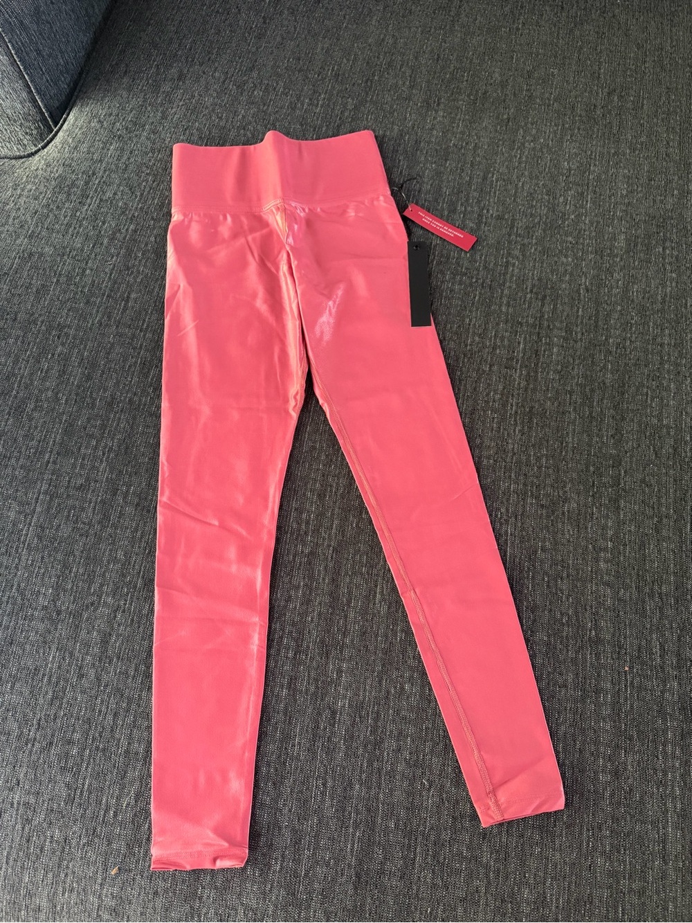 Carbon38 women' Coral Pink High-Waist Leggings